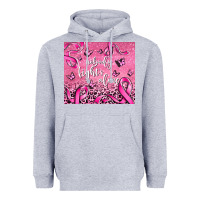 Heather Grey nobody fight's alone Heavyweight Hoodie - AdoDesignShop