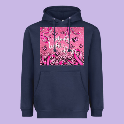 Nobody Fight's Alone Heavyweight Hoodie Designed By Adodesignshop