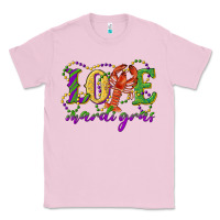 Bubblegum Pink love with crawfish mardi gras Classic Tee - RanaPortraitStore