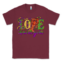 Burgundy love with crawfish mardi gras Classic Tee - RanaPortraitStore