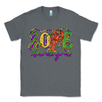 Charcoal Heather love with crawfish mardi gras Classic Tee - RanaPortraitStore