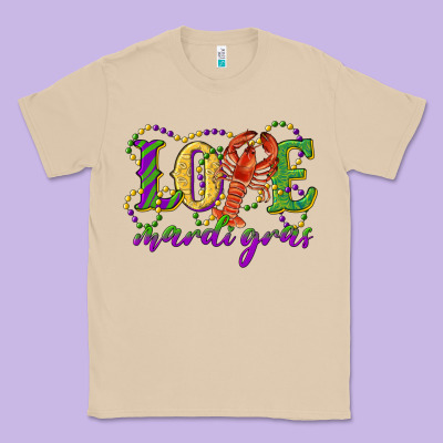 Love With Crawfish Mardi Gras Classic Tee Designed By Ranaportraitstore