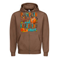 Chestnut pumpkin spice and everthing nice Zipper Hoodie - Zillion Design Studio