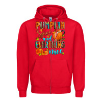 Red pumpkin spice and everthing nice Zipper Hoodie - Zillion Design Studio