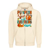 Sandshell pumpkin spice and everthing nice Zipper Hoodie - Zillion Design Studio