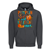 Smoke pumpkin spice and everthing nice Zipper Hoodie - Zillion Design Studio