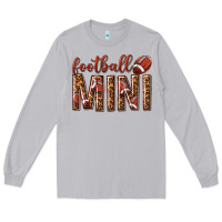 Moon Dust football mini with leopard Long Sleeve Tee - texasbilliewilder