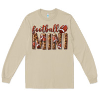 Mushroom football mini with leopard Long Sleeve Tee - texasbilliewilder