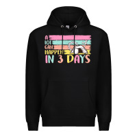 Black a lot can happen in 3 days Premium Hoodie - MaliasSmallBusiness