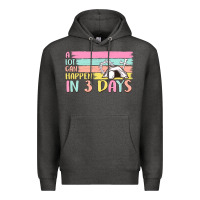 Charcoal Heather a lot can happen in 3 days Premium Hoodie - MaliasSmallBusiness