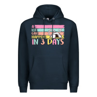 Navy a lot can happen in 3 days Premium Hoodie - MaliasSmallBusiness