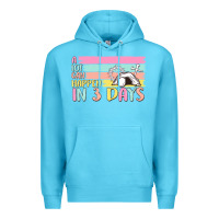 Ocean Blue a lot can happen in 3 days Premium Hoodie - MaliasSmallBusiness