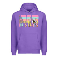 Purple a lot can happen in 3 days Premium Hoodie - MaliasSmallBusiness