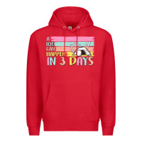 Red a lot can happen in 3 days Premium Hoodie - MaliasSmallBusiness