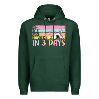 Sports Green a lot can happen in 3 days Premium Hoodie - MaliasSmallBusiness
