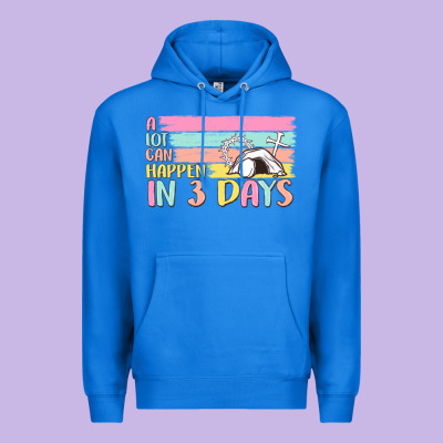 A Lot Can Happen In 3 Days Premium Hoodie Designed By Maliassmallbusiness