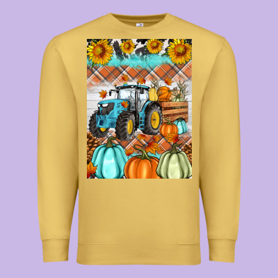 Fall Farm Tractor Air Freshener Premium Sweatshirt Designed By Artiststas