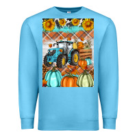 Ocean Blue fall farm tractor air freshener Premium Sweatshirt - Artiststas