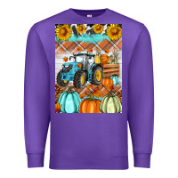 Purple fall farm tractor air freshener Premium Sweatshirt - Artiststas