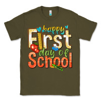 Army Green happy first day of school Classic Tee - texasbilliewilder