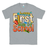 Heather Grey happy first day of school Classic Tee - texasbilliewilder