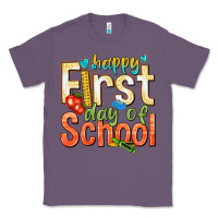 Lavender happy first day of school Classic Tee - texasbilliewilder