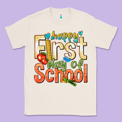 Happy First Day Of School Classic Tee Designed By Texasbilliewilder