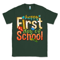 Sports Green happy first day of school Classic Tee - texasbilliewilder