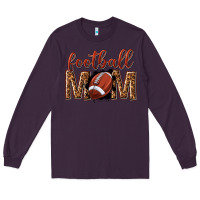 Plum football mom Long Sleeve Tee - texasbilliewilder