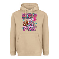 Mushroom in october we wear cheer pink football Heavyweight Hoodie - AdoDesignShop