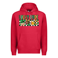 Cardinal lucky dude Premium Hoodie - MaliasSmallBusiness