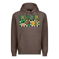 Coffee lucky dude Premium Hoodie - MaliasSmallBusiness