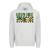 Dove Grey lucky dude Premium Hoodie - MaliasSmallBusiness