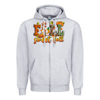 Heather Grey fall sweet fall Zipper Hoodie - Zillion Design Studio