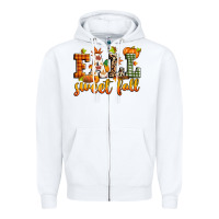 White fall sweet fall Zipper Hoodie - Zillion Design Studio