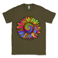 Army Green tie dye sunflower Classic Tee - RanaPortraitStore