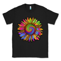 Black tie dye sunflower Classic Tee - RanaPortraitStore