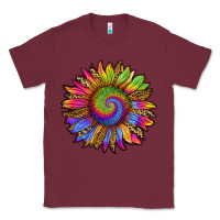 Burgundy tie dye sunflower Classic Tee - RanaPortraitStore