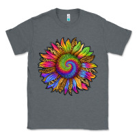Charcoal Heather tie dye sunflower Classic Tee - RanaPortraitStore