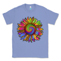 Colony Blue tie dye sunflower Classic Tee - RanaPortraitStore