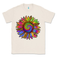 Natural tie dye sunflower Classic Tee - RanaPortraitStore