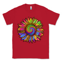 Red tie dye sunflower Classic Tee - RanaPortraitStore