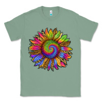 Sage tie dye sunflower Classic Tee - RanaPortraitStore