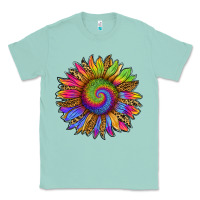 Seafoam tie dye sunflower Classic Tee - RanaPortraitStore
