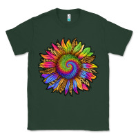 Sports Green tie dye sunflower Classic Tee - RanaPortraitStore