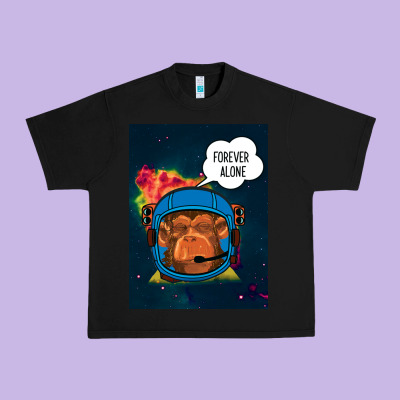 Forever Alone, Monkey, Space, Monkey At Space, Urban Heavy Tee Designed By Bettercallsaul