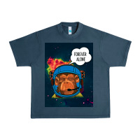 Midnight Navy Forever Alone, Monkey, Space, Monkey At Space, Urban Heavy Tee - Bettercallsaul