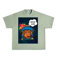 Oil Green Forever Alone, Monkey, Space, Monkey At Space, Urban Heavy Tee - Bettercallsaul