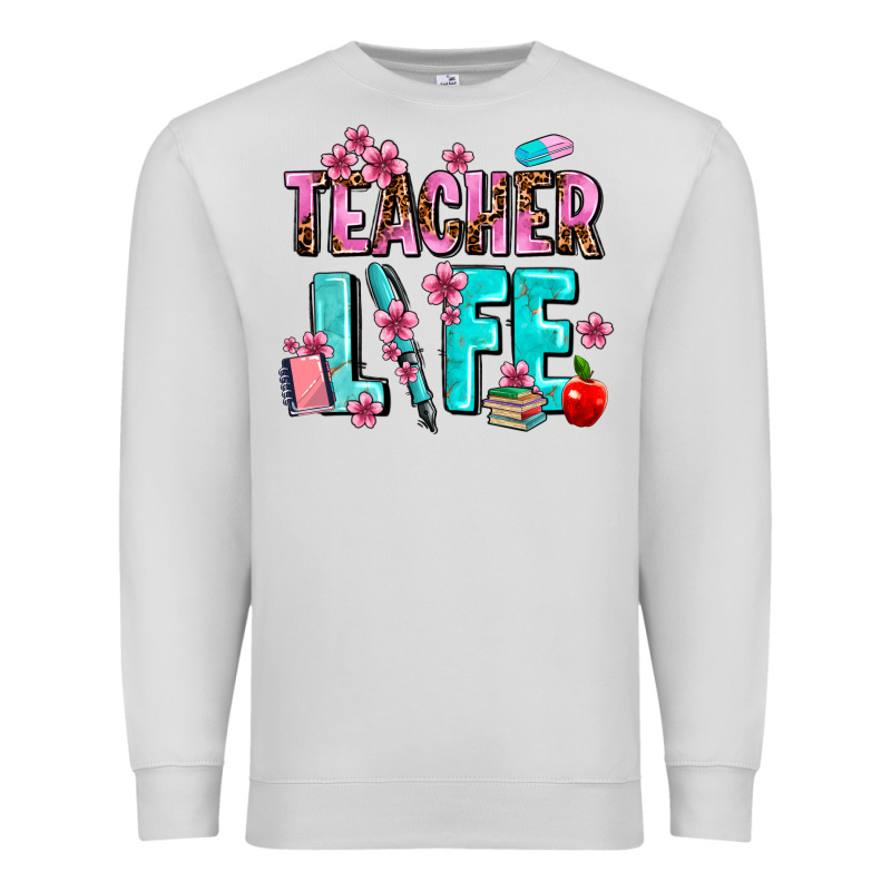 Teacher Life Premium Sweatshirt by AdoDesignShop | Teevron