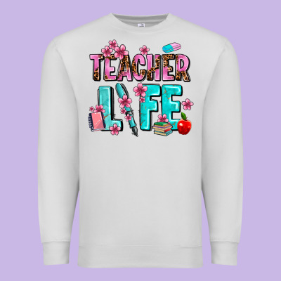Teacher Life Premium Sweatshirt Designed By Adodesignshop